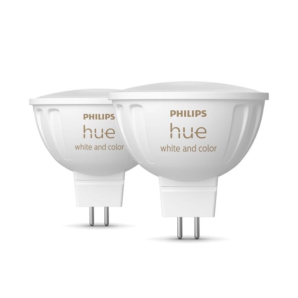 Lampadine smart in set da 2 pz GU 5,3, 6 W White and color ambiance - Philips Hue