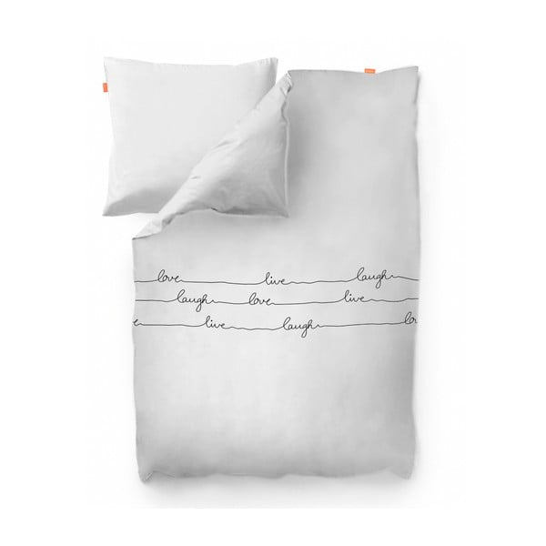 Copripiumino in cotone Live, 200 x 200 cm Nordica - Blanc-image-2