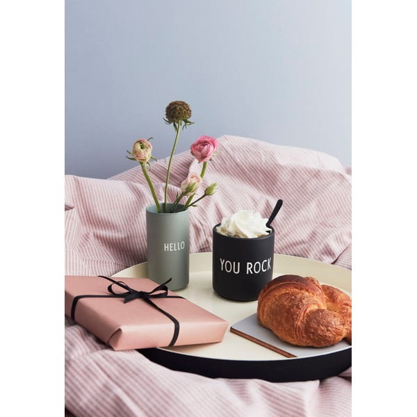 Tazza in porcellana nera 300 ml You Rock - Design Letters-image-2