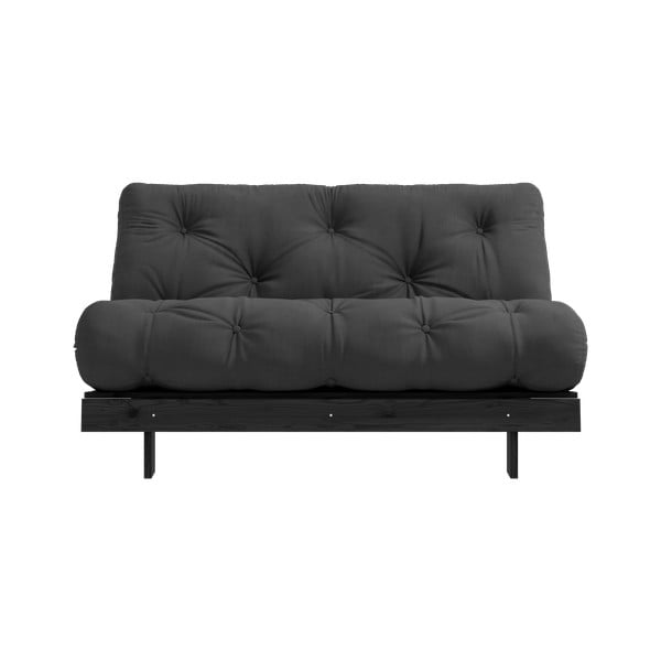 Divano letto grigio scuro 140 cm Roots Black Night - Karup Design