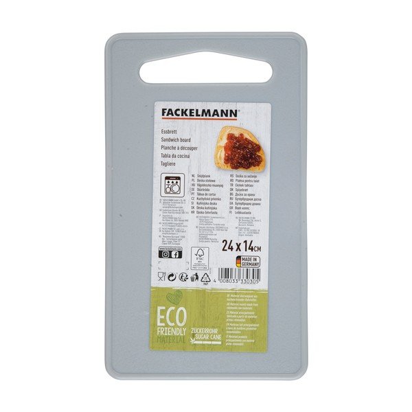 Tagliere grigio Eco, 23,6 x 13,8 cm - Fackelmann-image-3