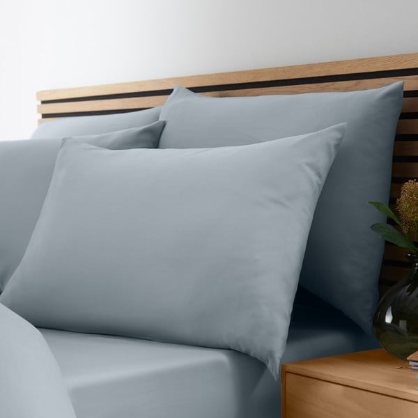 Biancheria da letto blu/grigia in microfibra per letto singolo 135x200 cm So Soft Easy Iron – Catherine Lansfield-image-3