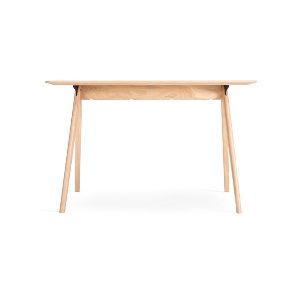 Scrivania in rovere massiccio 60x120 cm Ava – Gazzda-image-3