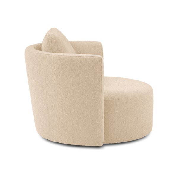 Poltrona girevole beige Nael - Interieurs 86-image-4