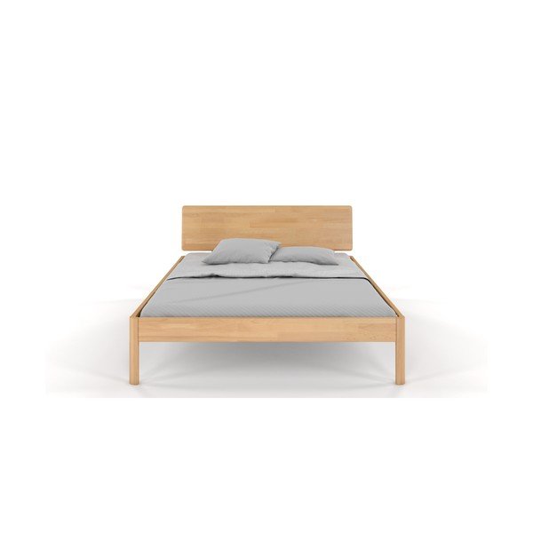 Letto matrimoniale in legno di faggio 180x200 cm in colore naturale Ammer - Skandica-image-3