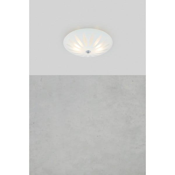 Plafoniera bianca con paralume in vetro Petal – Markslöjd-image-1