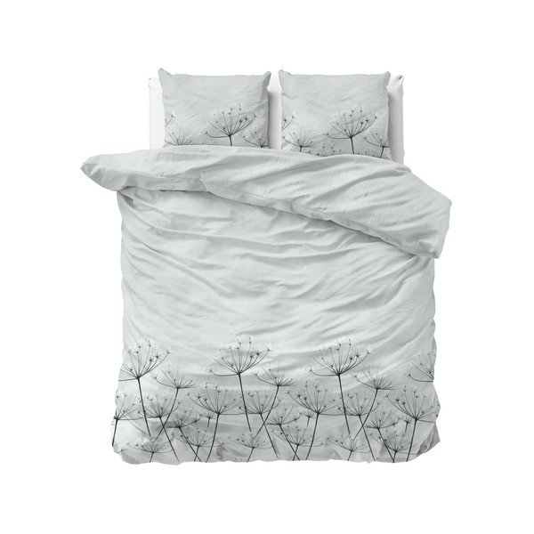 Biancheria da letto in flanella grigia per letto matrimoniale Jaelyn, 200 x 220 cm - Dreamhouse