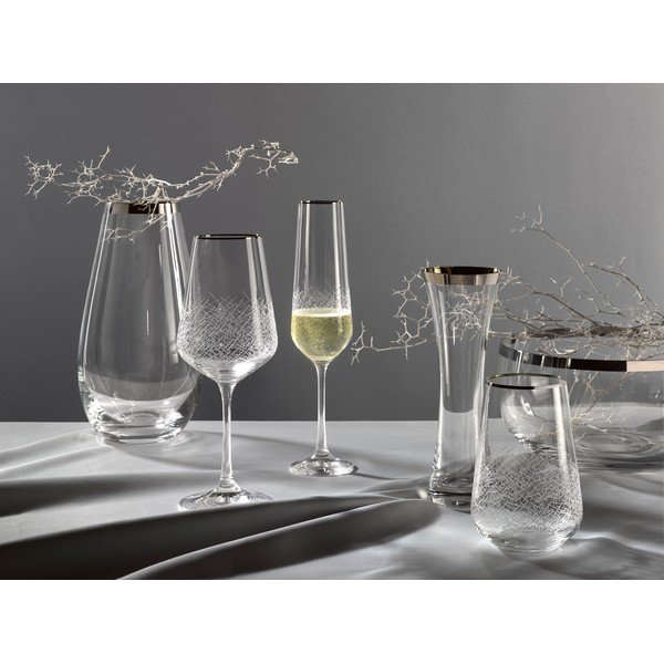 Set di 6 bicchieri da champagne Frost, 200 ml Sandra - Crystalex-image-2