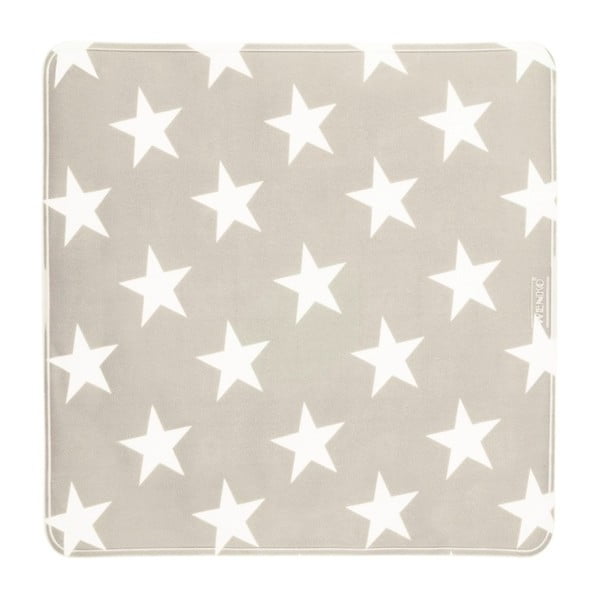 Tappeto da bagno antiscivolo grigio e beige Stars, 54 x 54 cm - Wenko