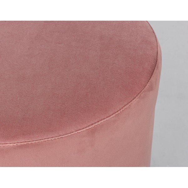 Poggiapiedi rosa scuro con rivestimento in velluto Lucilla – Yes Everyday-image-3