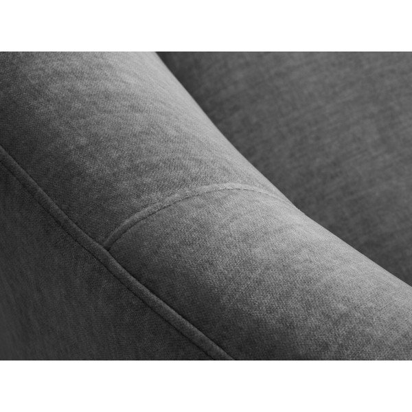 Divano asimmetrico in velluto grigio, a sinistra Debbie - Mazzini Sofas-image-1