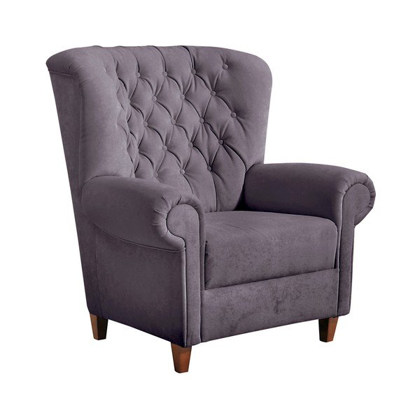 Poltrona reclinabile Vicky Velour Grigio - Max Winzer