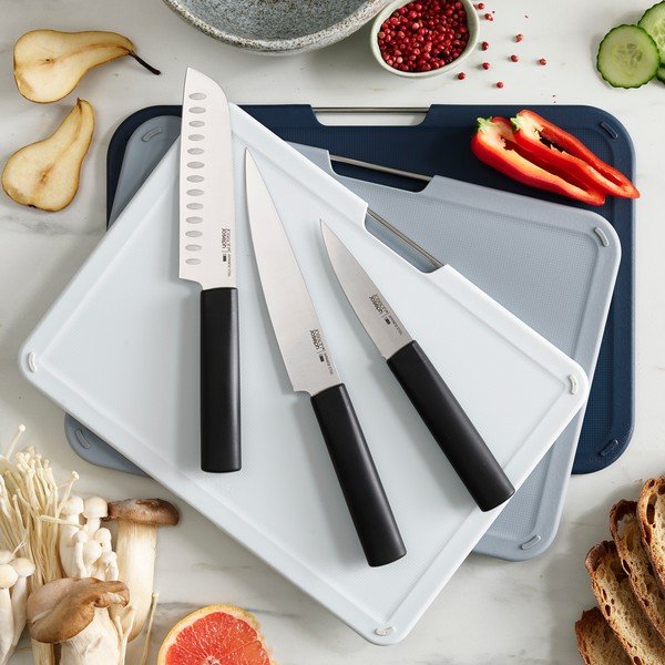 Set di 3 taglieri e coltelli con supporto Nest Plus - Joseph Joseph-image-1