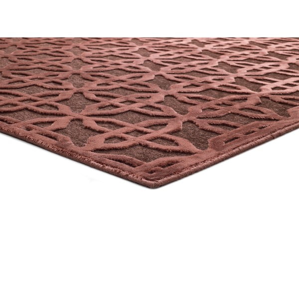 Tappeto in viscosa rossa , 60 x 110 cm Margot Copper - Universal-image-2