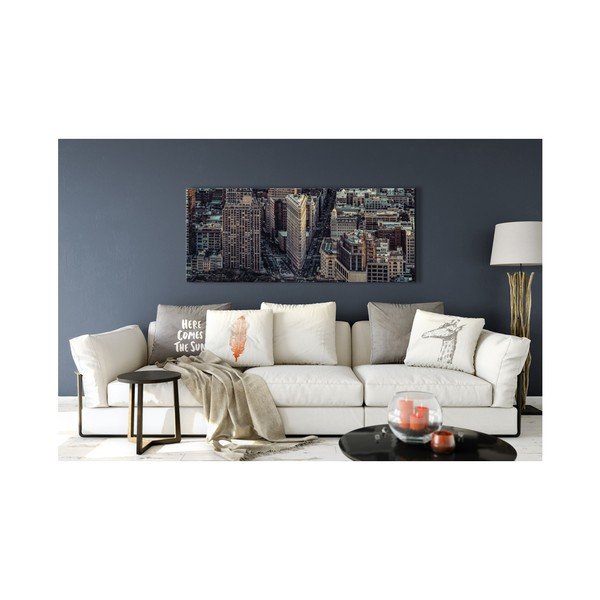 Quadro su tela Silver City, 60 x 150 cm - Styler-image-1