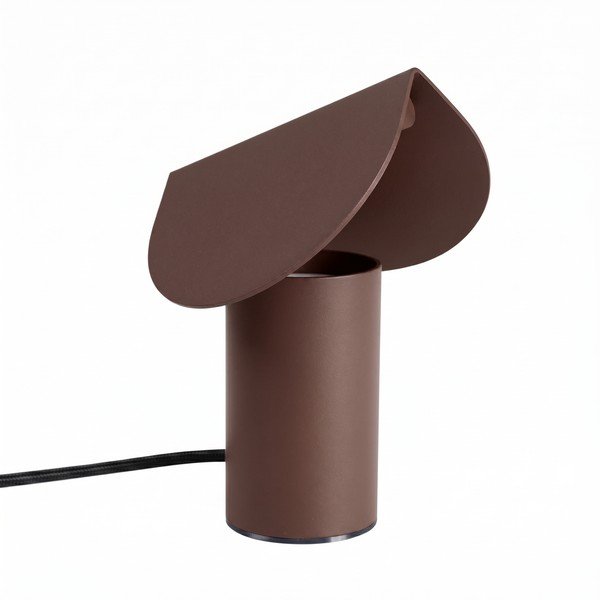 Lampada da tavolo LED marrone in alluminio (altezza totale 15 cm) BISCUIT – Thoro