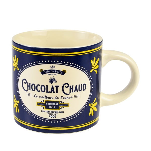 Tazza blu scuro/color crema in ceramica 350 ml Chocolat Chaud – Rex London-image-2