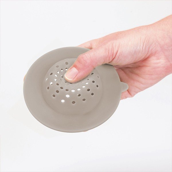 Filtro per lavello in silicone grigio - iDesign-image-1