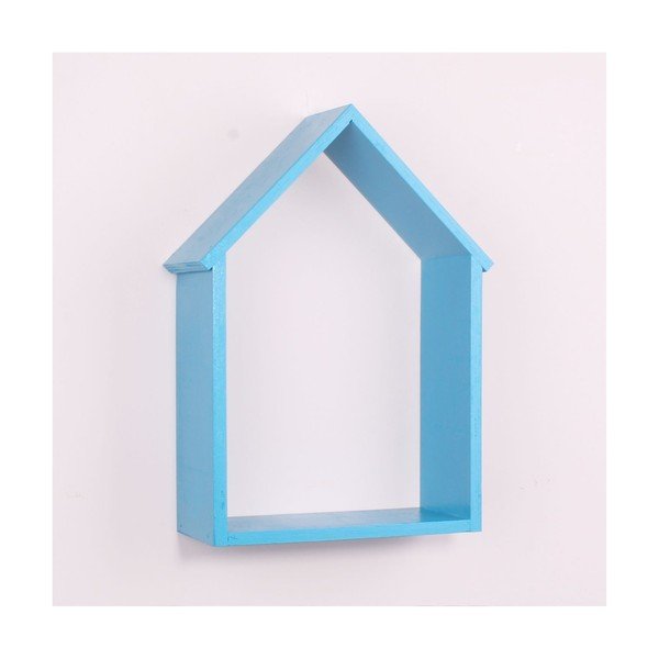 Mensola da parete in legno blu House - North Carolina Scandinavian Home Decors