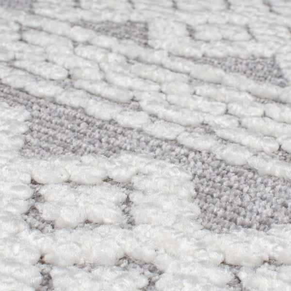 Tappeto in ciniglia lavabile grigio 80x160 cm Jhansi - Flair Rugs-image-3