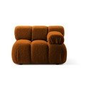 Modulo divano bouclé arancione (angolo destro) Bellis - Micadoni Home