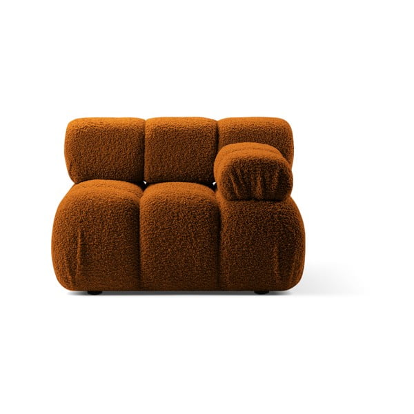 Modulo divano bouclé arancione (angolo destro) Bellis - Micadoni Home