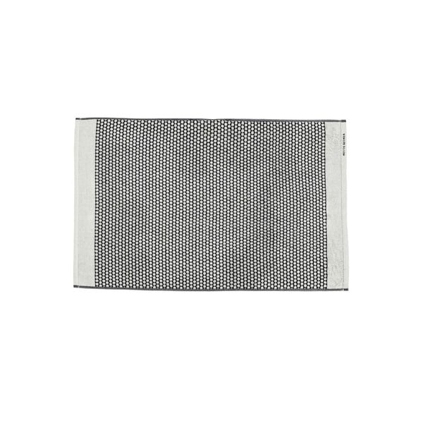 Tappetino da bagno in tessuto bianco e nero 50x80 cm Grid - Mette Ditmer Denmark