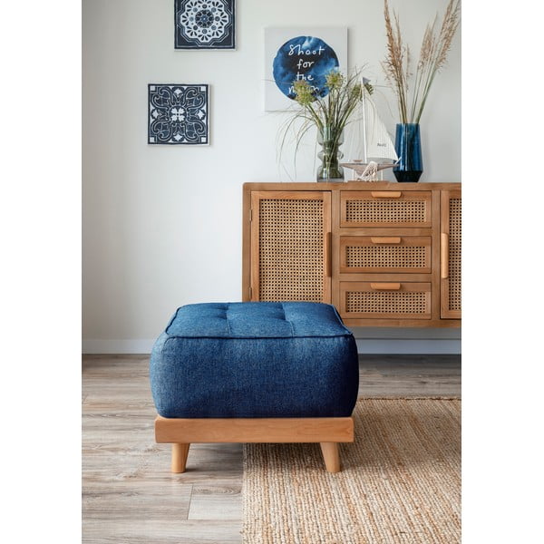Pouf blu navy Dazzling Daisy - Miuform-image-1