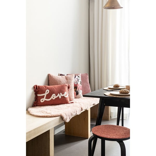 Cuscino decorativo 50x30 cm Cotton Slub Love - Tiseco Home Studio-image-1