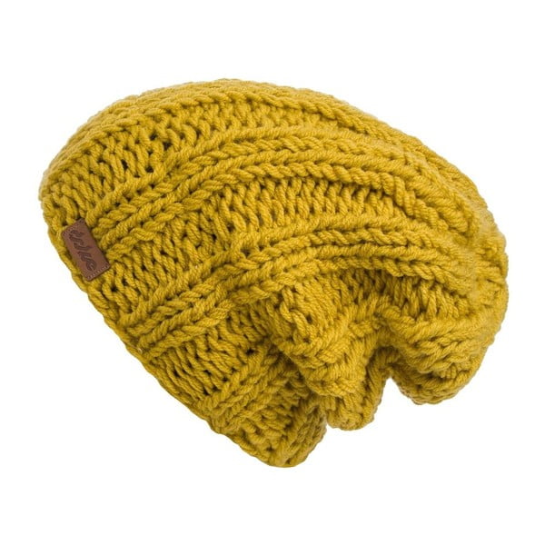 Cappello giallo senape lavorato a mano Mina - DOKE