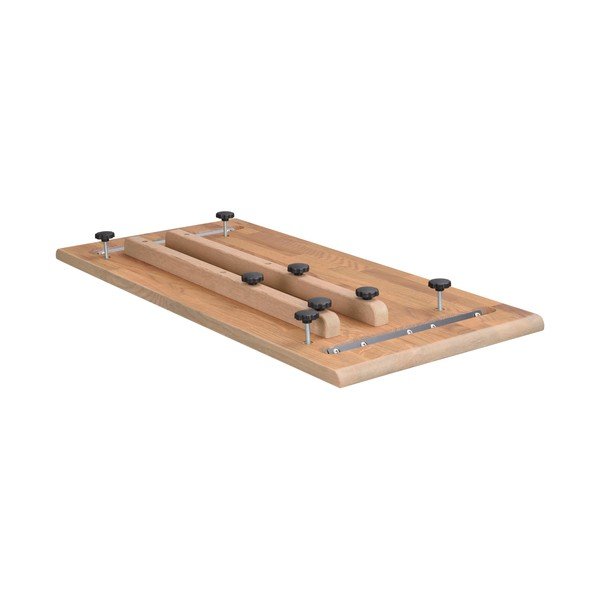 Piano d'appoggio aggiuntivo per tavolo da pranzo in rovere massiccio 95x45 cm Clapperton – Rowico-image-4