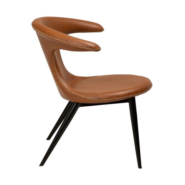 Poltrona in similpelle marrone cognac Flair - DAN-FORM Denmark-image-3