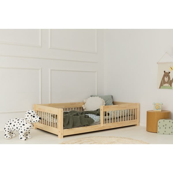 Letto per bambini in legno di pino in colore naturale 80x200 cm Mila CPW - Adeko-image-1