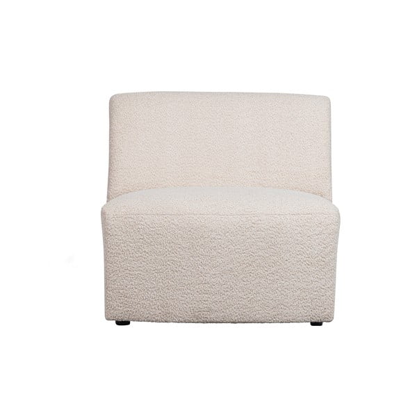 Modulo divano crema in tessuto bouclé (pezzo centrale) Coco - WOOOD-image-2