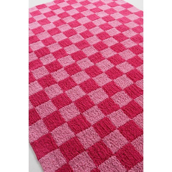 Tappeto rosa/rosa chiaro in cotone 200x300 cm Mela – Jotex-image-4