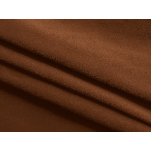 Poggiapiedi color terracotta con rivestimento in velluto Kapua – Makamii-image-3