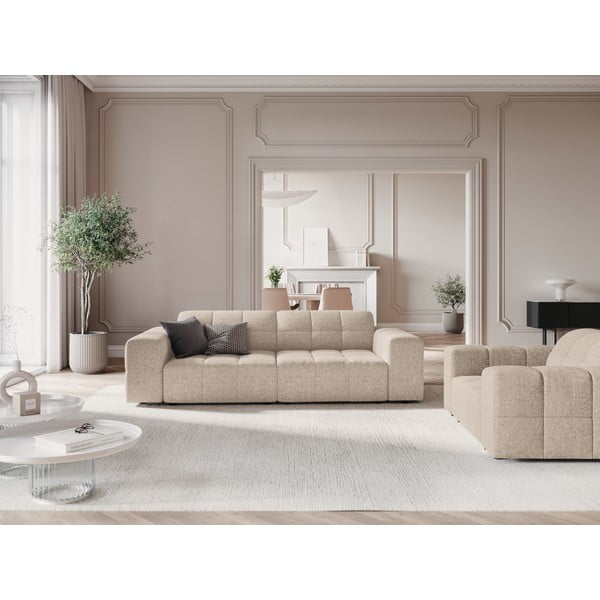 Divano beige 204 cm Chicago - Cosmopolitan Design-image-1