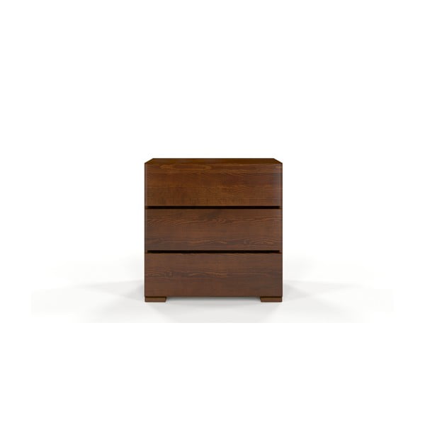 Cassettiera in legno di pino marrone , 80 x 81 cm Sandemo - Skandica