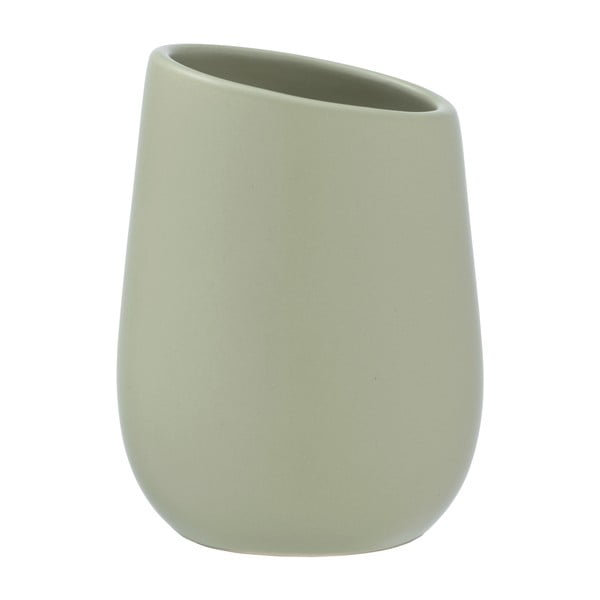 Tazza in ceramica verde per spazzolini da denti Badi - Wenko