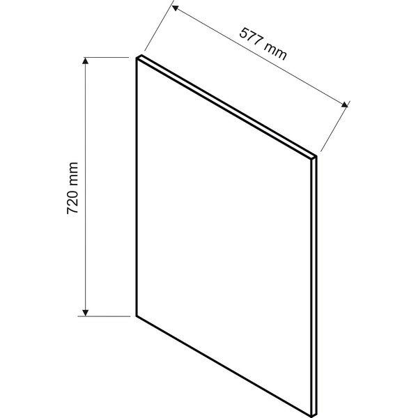Piastra di copertura lato cucina (larghezza 58 cm) Rowan - STOLKAR-image-1