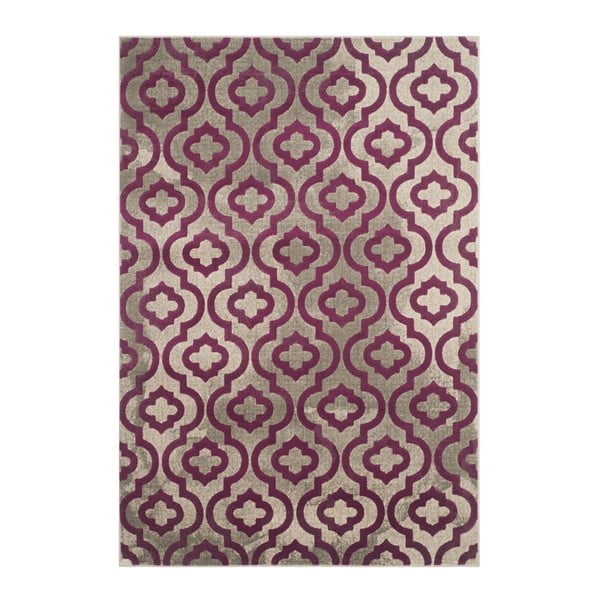 Fialový koberec Webtappeti Evergreen, 124 x 183 cm