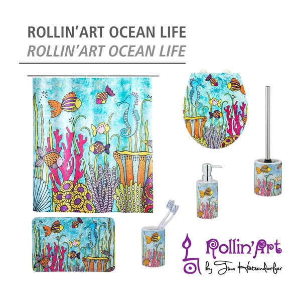 Tappetino da bagno in tessuto 45x70 cm Rollin'Art Ocean Life - Wenko-image-4