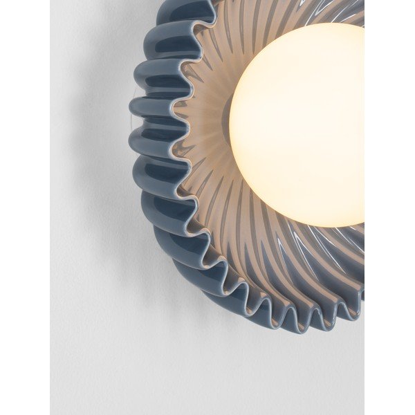 Lampada da parete blu in ceramica Petel – Nova Luce-image-2