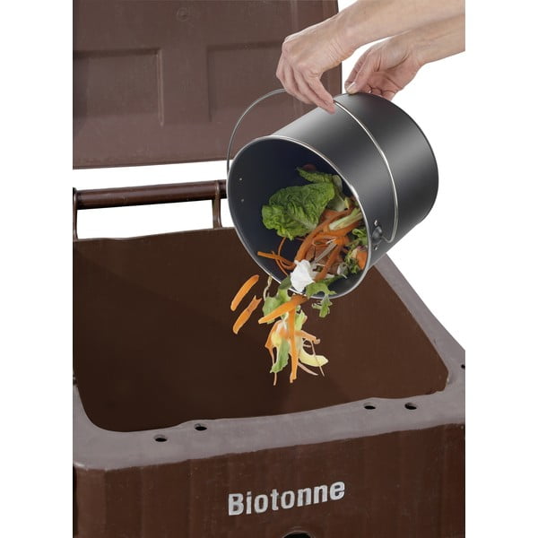 Contenitore nero per rifiuti compostabili 6 l Nero - Wenko-image-4