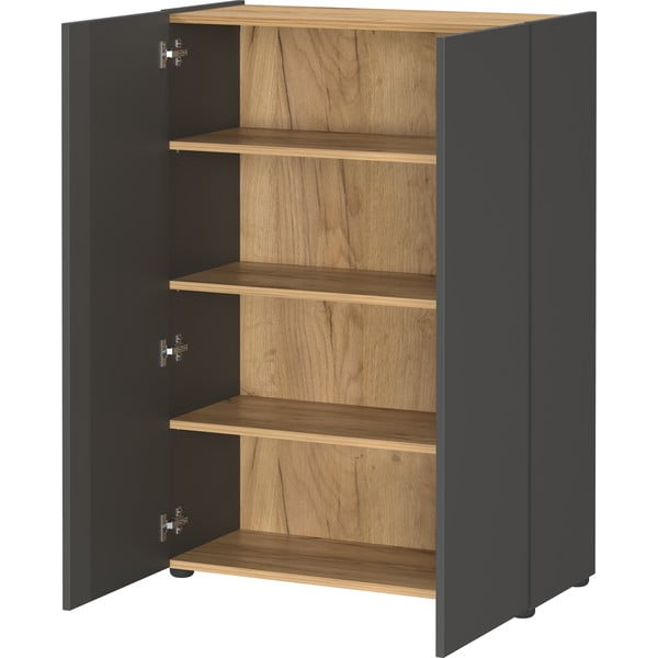 Set di mobili da ingresso color antracite con effetto rovere 104x200x33 cm Alviano – Germania-image-2