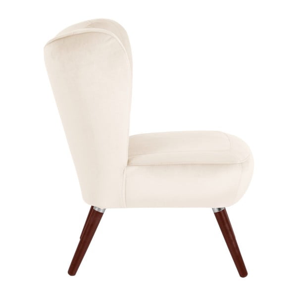 Poltrona in velluto crema Sari - Max Winzer-image-3