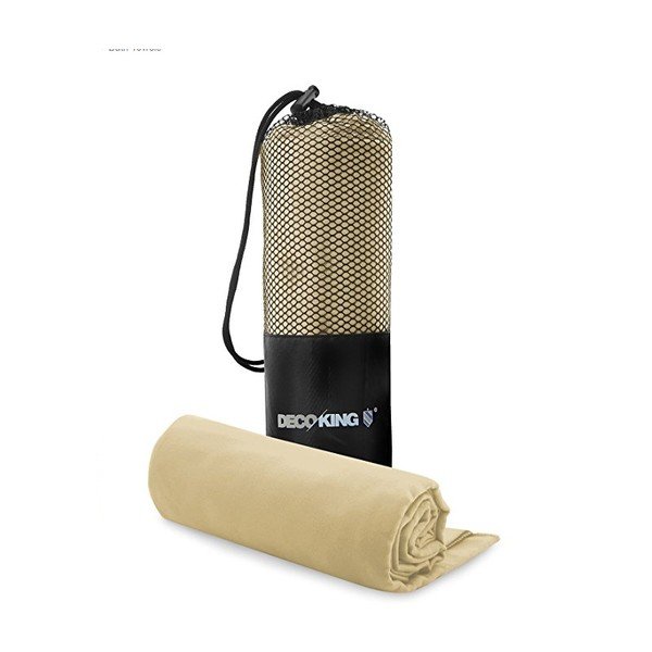 Set di asciugamani e teli ad asciugatura rapida beige EKEA, 70 x 140 cm + 30 x 50 cm Ekea - DecoKing