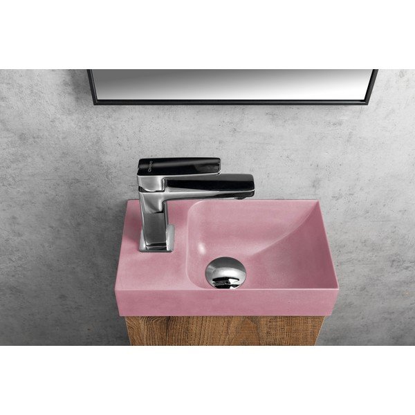 Lavabo rosa in calcestruzzo 31x17 cm Piccolino – Sapho-image-4