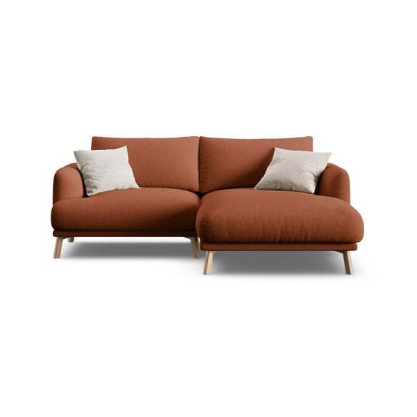 Divano angolare color terracotta (con penisola a destra/con chaise lounge) Naomi – Micadoni -image-2