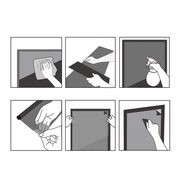 Adesivo in vetro smerigliato con pellicola protettiva Lines, lunghezza 2 m - Ambiance-image-3